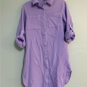 Magaschoni Lavender Textured Top